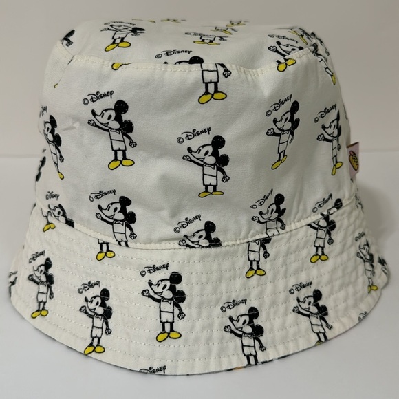 Disney Japan Reversible Mickey Mouse Bucket Hat Nanako Kanemitsu 100% Cotton - Picture 2 of 15